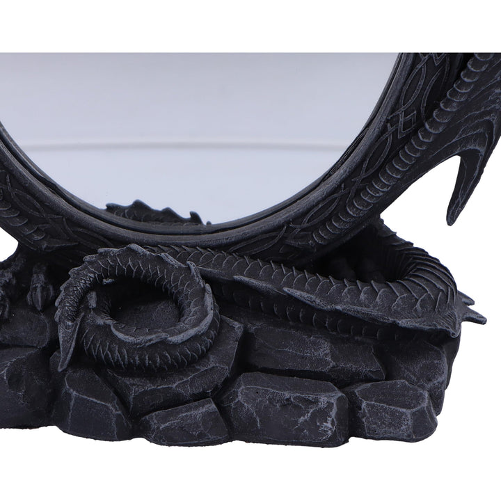 Scaled Reflection Dragon Mirror 29cm