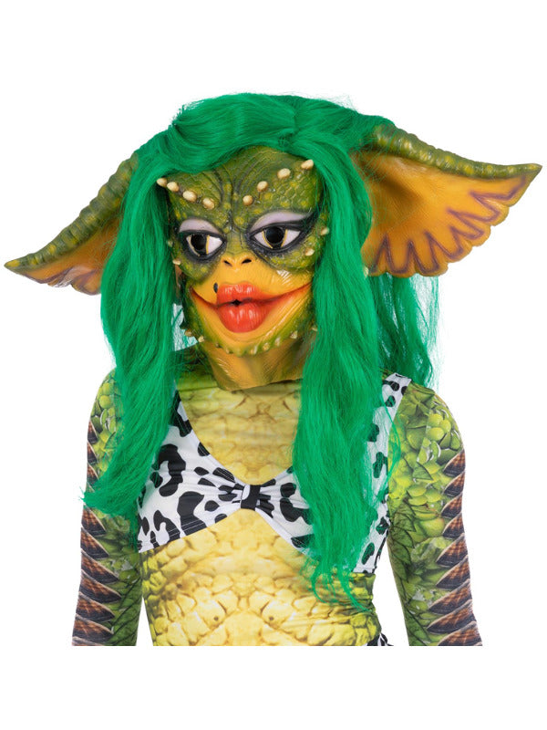 Gremlins Greta Latex Mask with Hair Horror Movie Costume Accessory