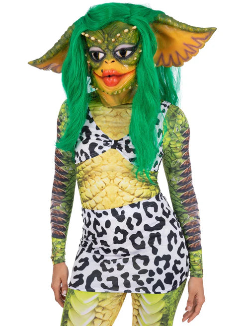 Gremlins Greta Latex Mask with Hair Horror Movie Costume Accessory