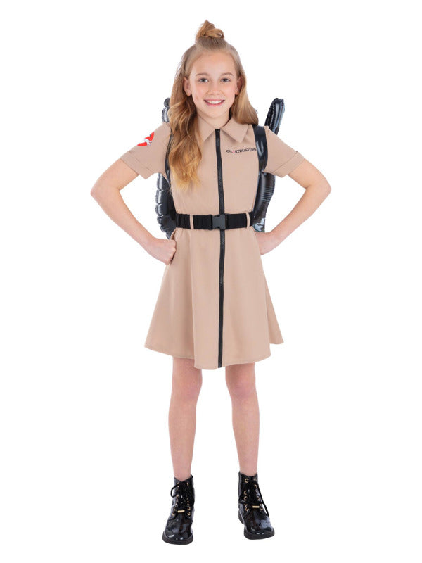 Ghostbusters Girls Costume Dress with Belt