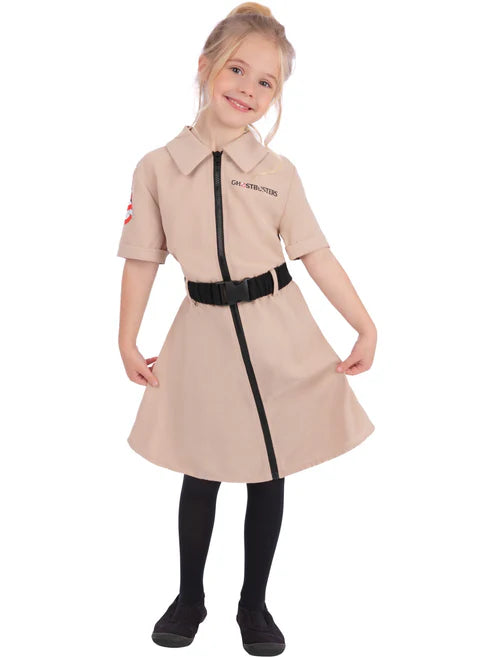 Ghostbusters Girls Costume Dress with Belt