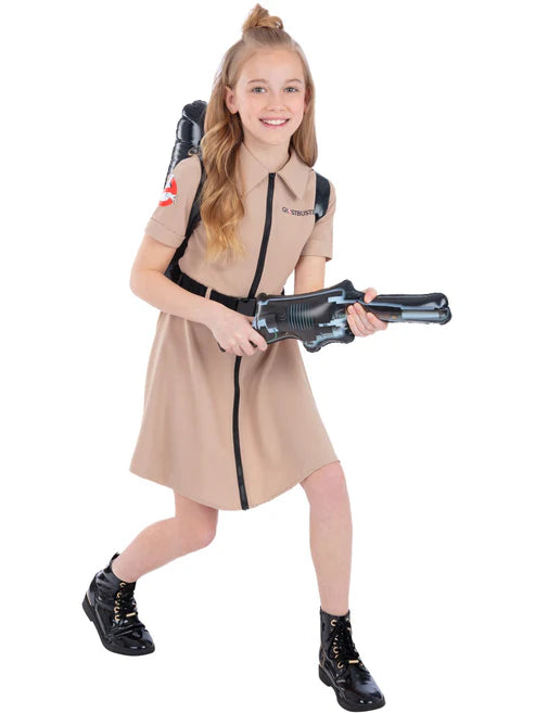 Ghostbusters Girls Costume Dress with Belt
