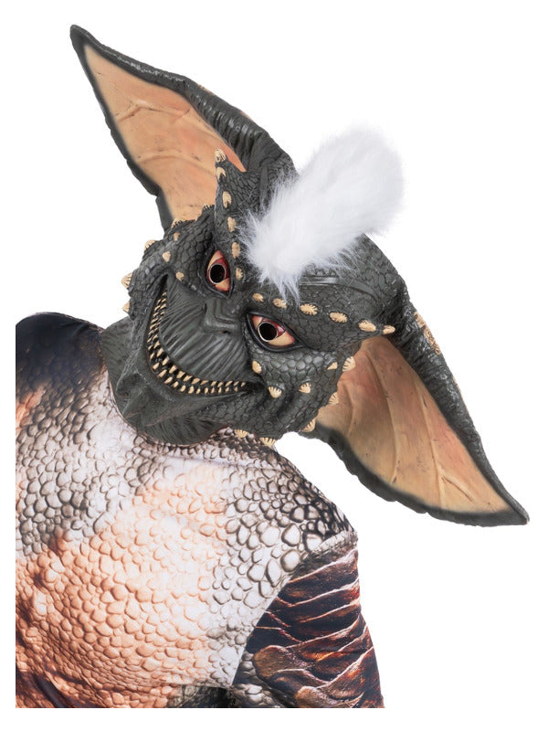 Gremlins Stripe Latex Full Overhead Mask with Hair for Adults
