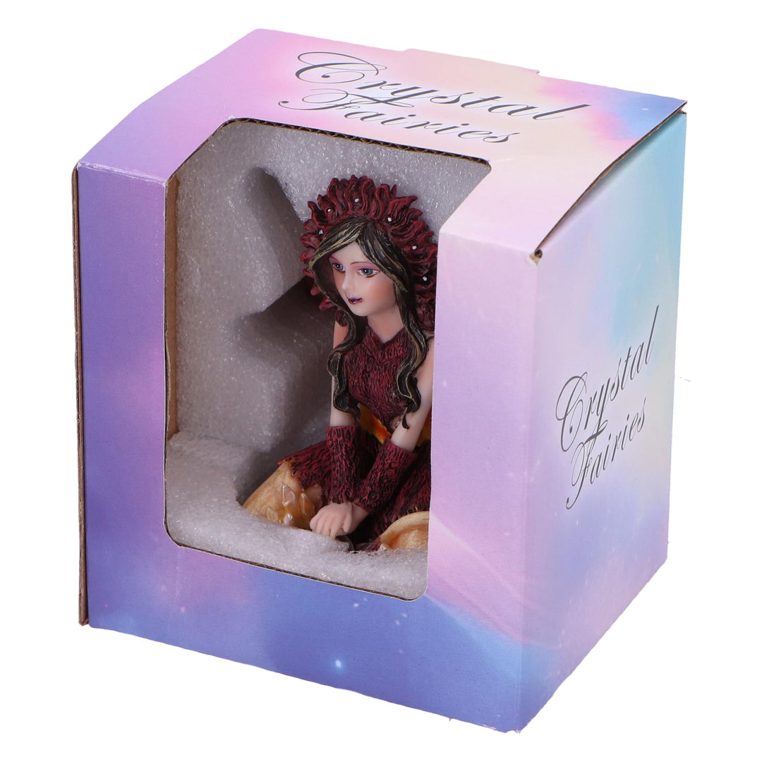Poppy Red Crystal Fairy Figurine 9.5cm