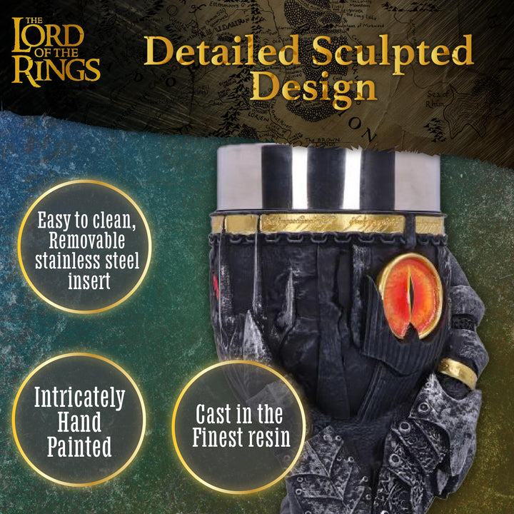 Lord of the Rings Sauron Goblet 22.5cm Officially Licensed