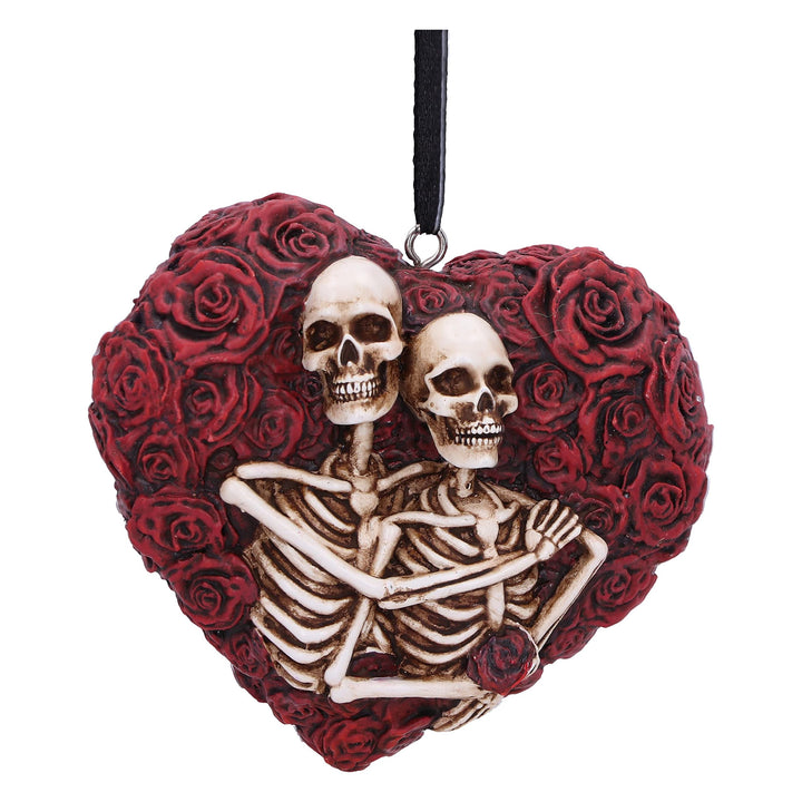 Love Everlasting Skeleton Roses Hanging Ornament 7.8cm