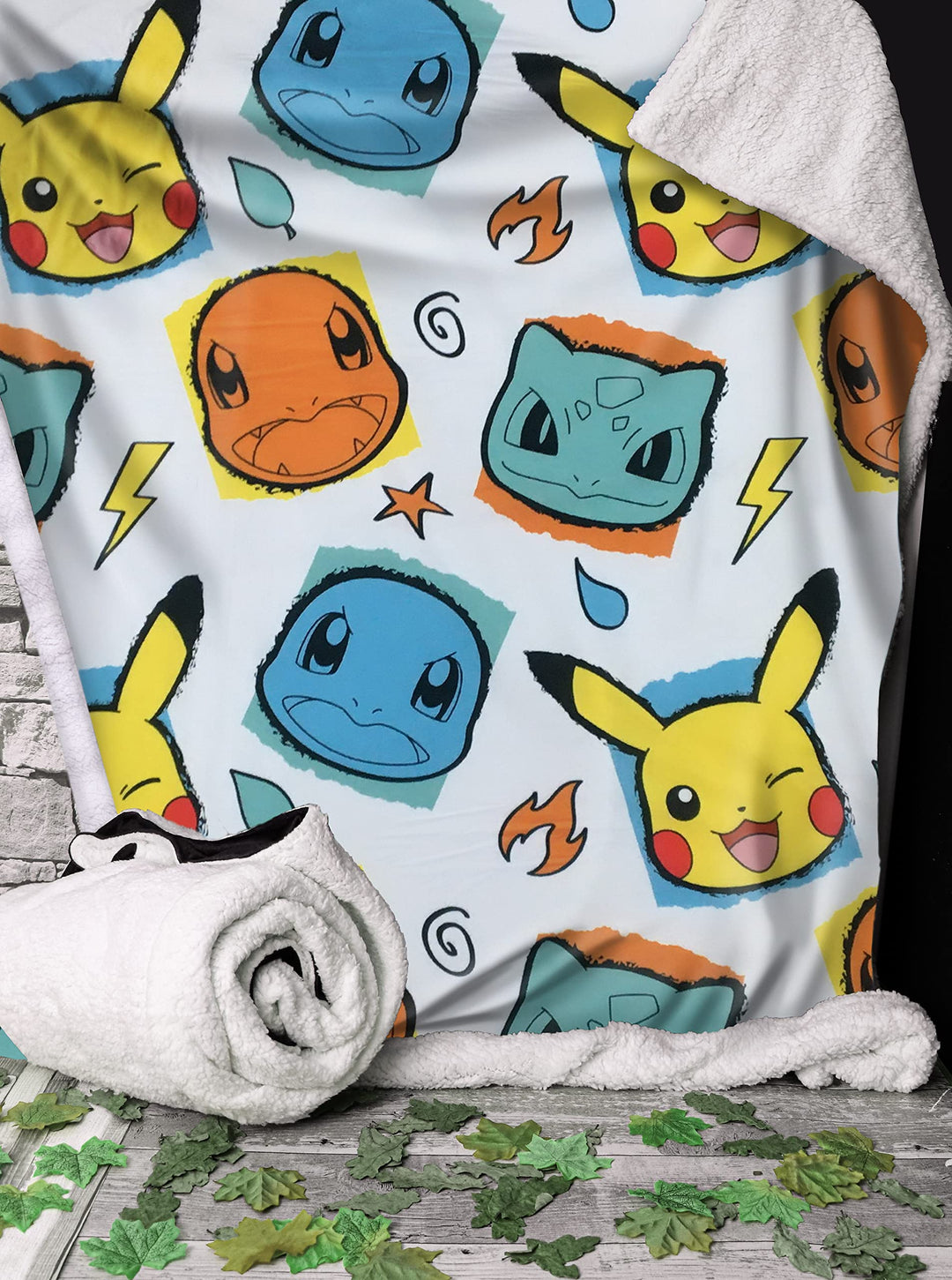 Pokemon Starter Throw Featuring Faces 100 x 150cm