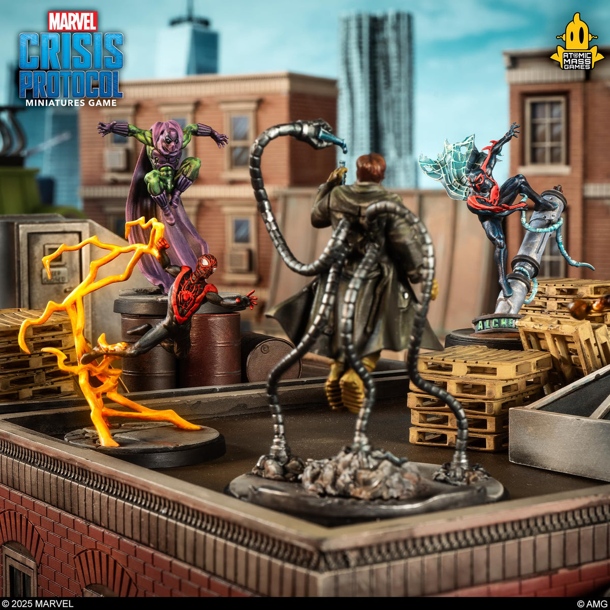 Marvel Crisis Protocol Prowler Spider Man 2099 and Ultimate Spider Man 4