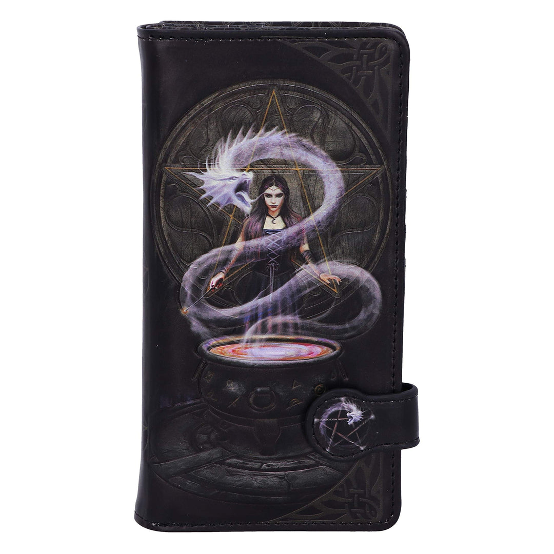 Anne Stokes The Summoning Witch and Dragon Embossed Purse 18.5cm