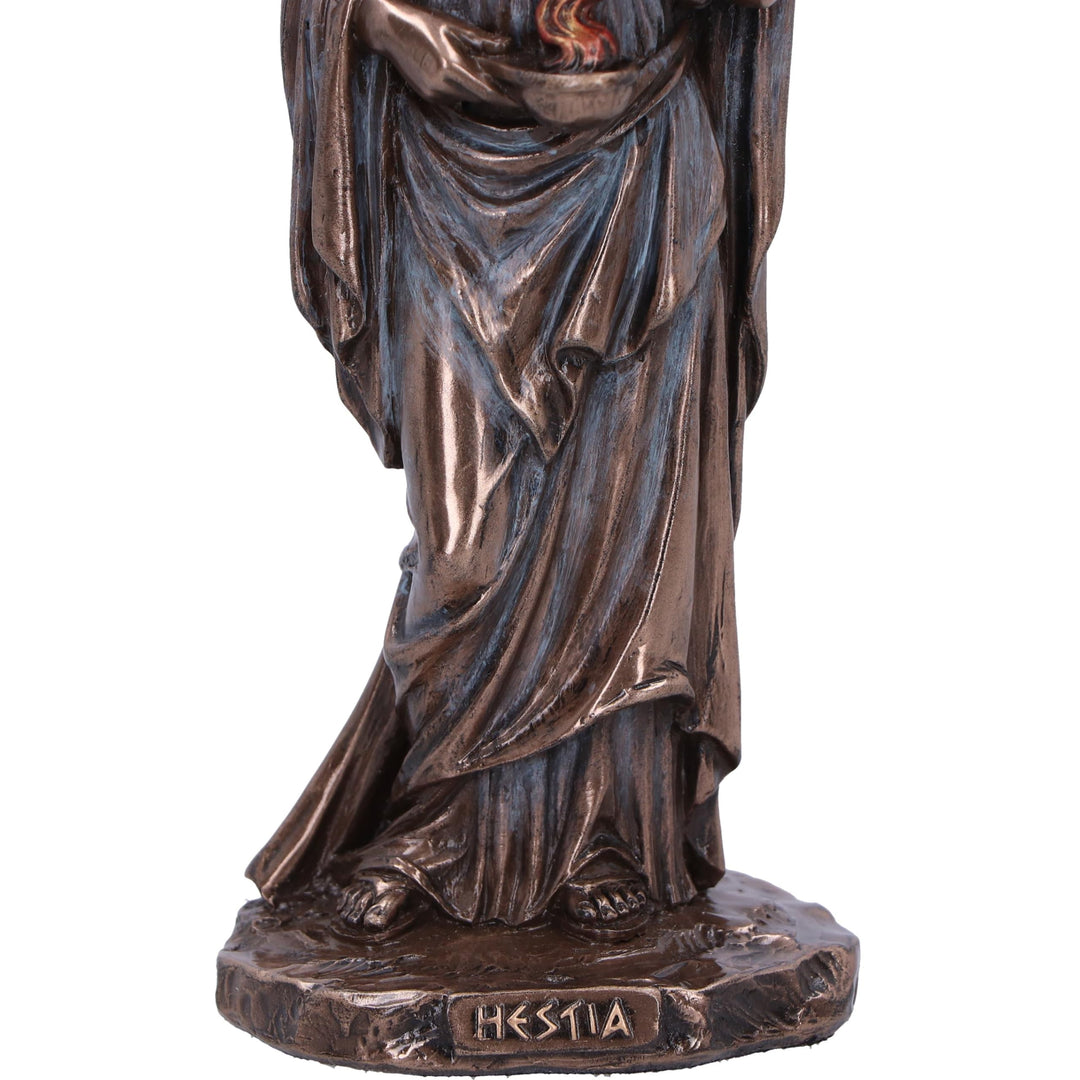 Hestia Goddess of Home and Hearth Bronze Figurine 15cm