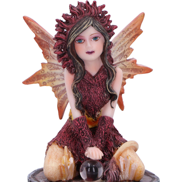 Poppy Red Crystal Fairy Figurine 9.5cm