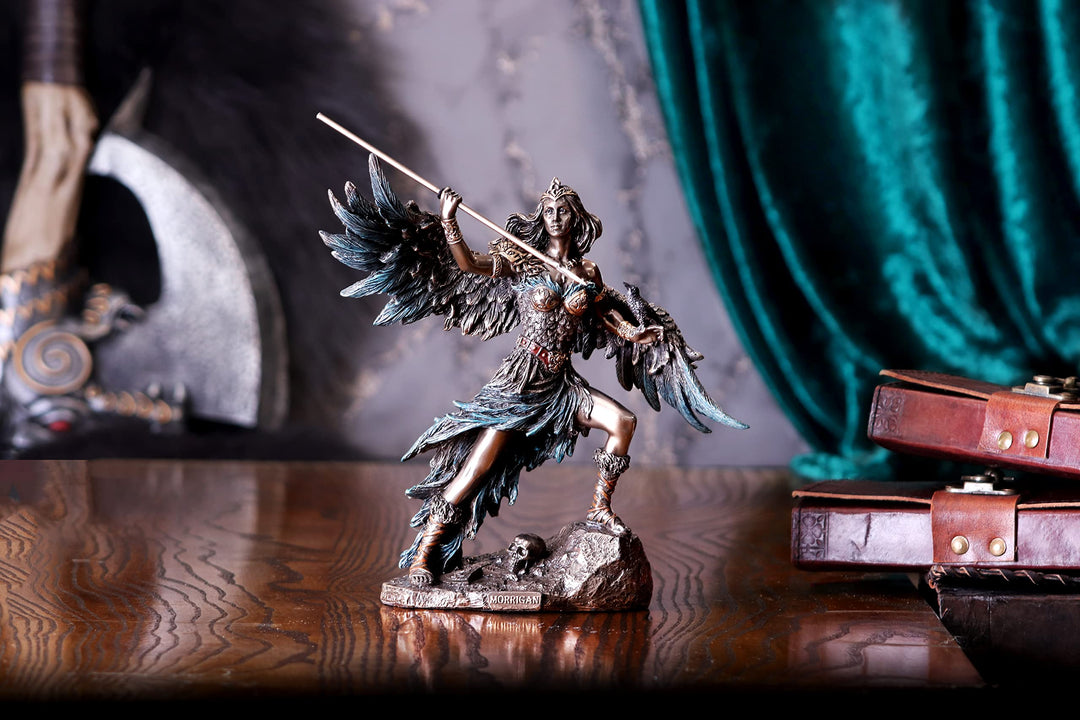 Morrigan Celtic Phantom Queen Bronze Figurine 22cm