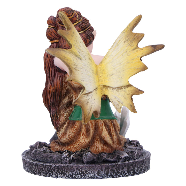 Amber Auburn Crystal Fairy Figurine 8.2cm