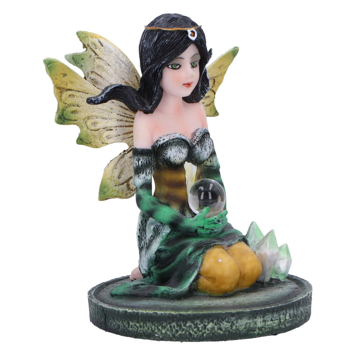 Jade Green Crystal Fairy Figurine 9cm