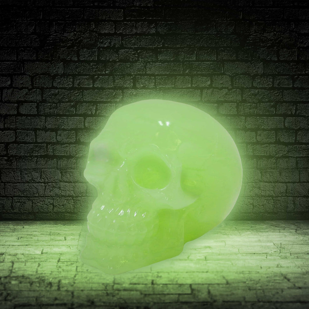 Phosphorescent Skull Head 10.5cm Small