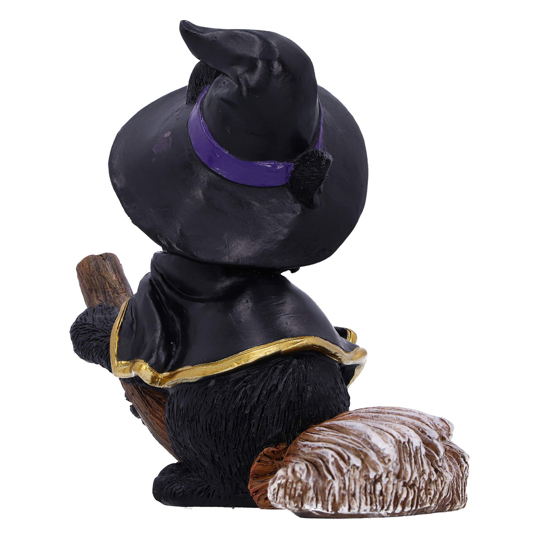 Tabitha Small Witches Familiar Black Cat and Broomstick Figurine 11cm