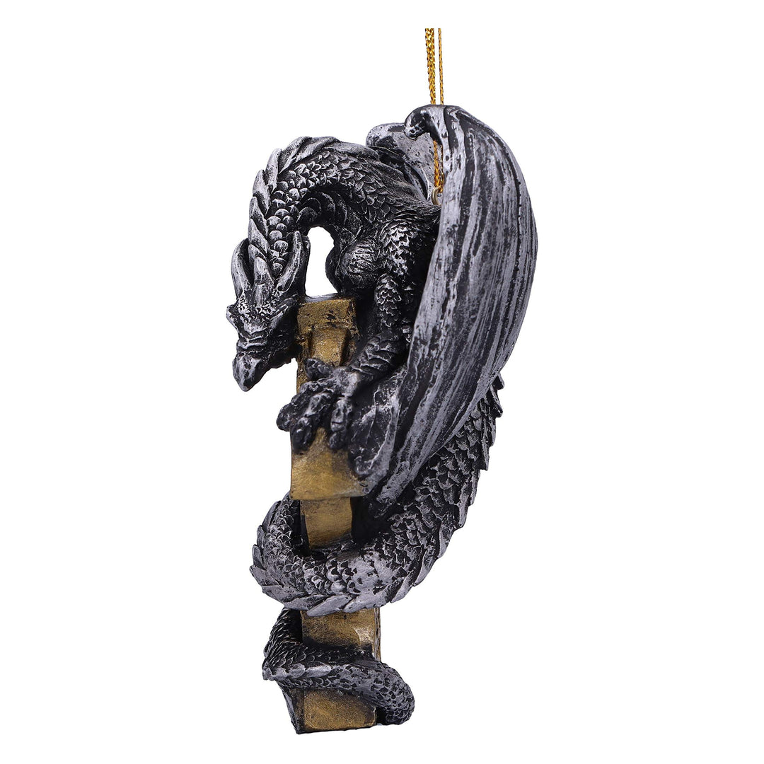 Claus Festive Hanging Dragon Ornament 11cm