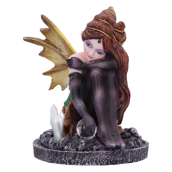 Amber Auburn Crystal Fairy Figurine 8.2cm