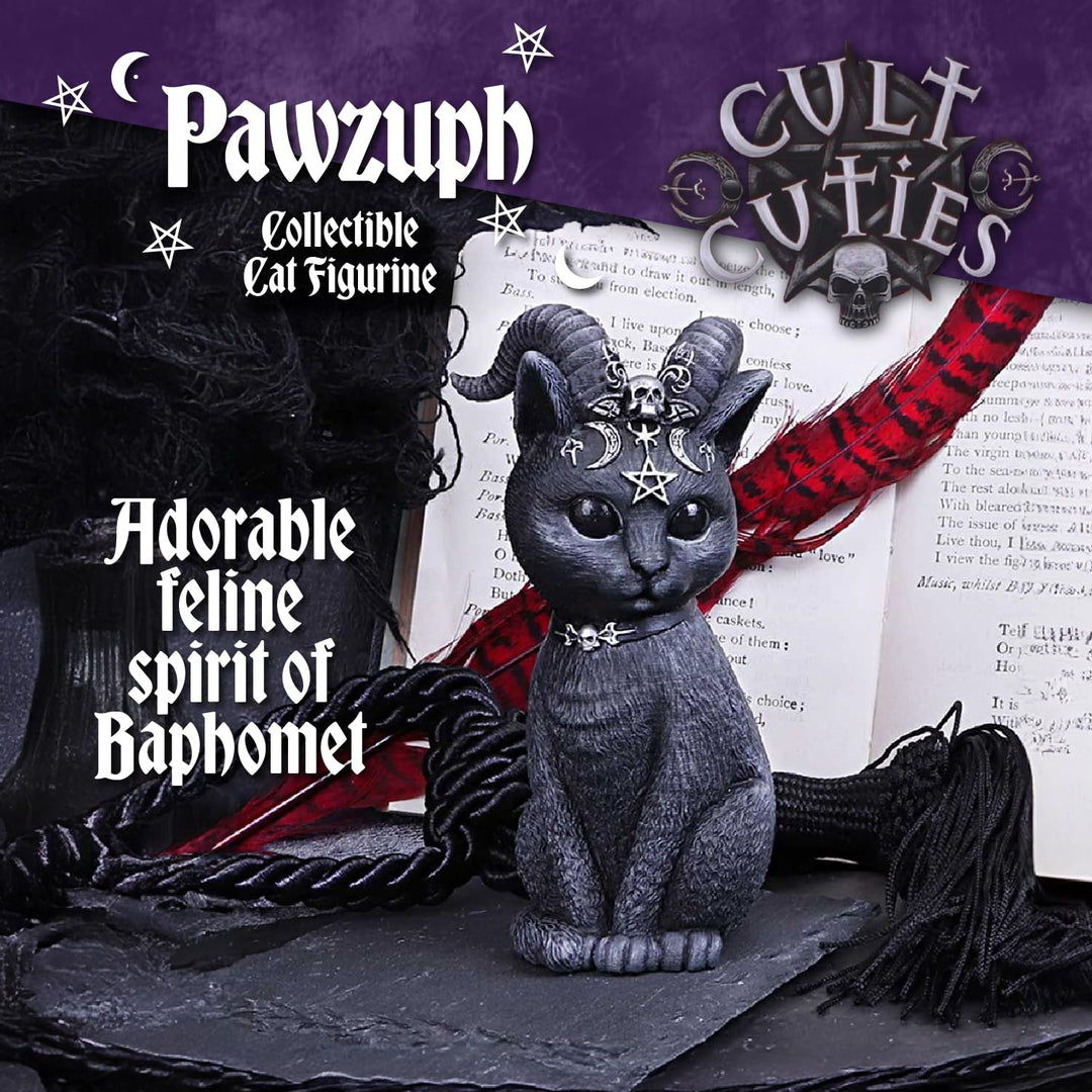 Pawzuph Horned Occult Cat Figurine 11cm