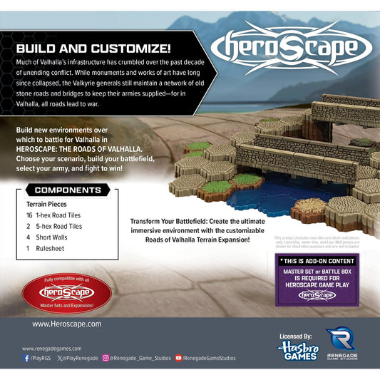 Heroscape The Roads of Valhalla Terrain Expansion Board Game by Renegade Studio 2