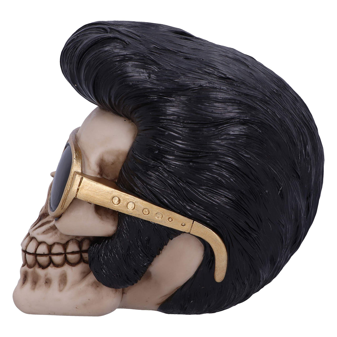 Uh Huh The King Elvis Skull Figurine 17cm