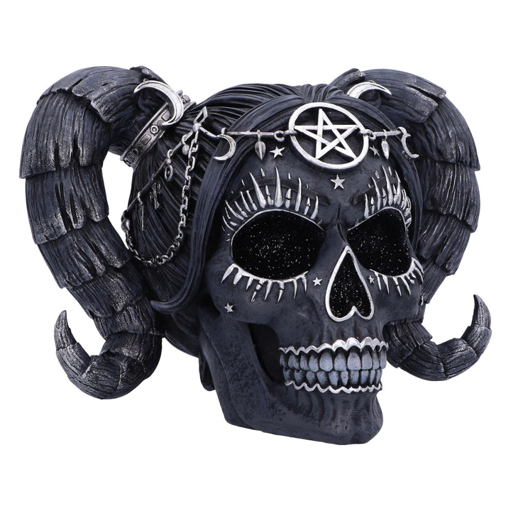 Drop Dead Gorgeous Solve and Coagula Baphomet Doll Skull 20.5cm