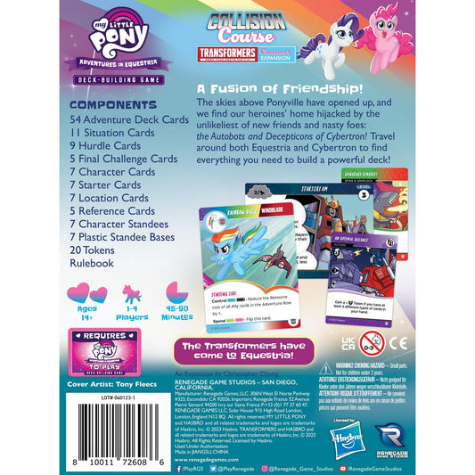 Renegade Games: My Little Pony: DBG Collision Course A Transformers Crossover Expansion - Adventures in Equestria Deck-Building, Ages 14+, 1-4 Players 2