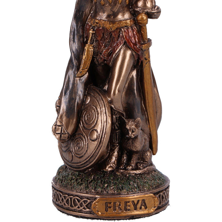 Freya Goddess of Love and Fertility Mini Bronze Figurine 8.5cm