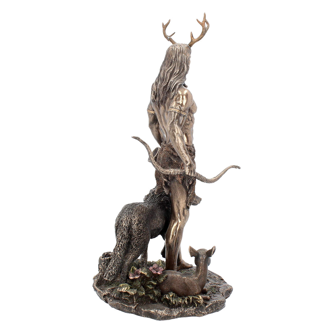 Herne and Animals Folklore Bronzed Figurine 30cm