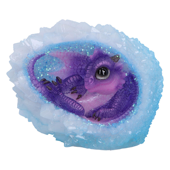 Geode Nest Purple Illuminating Figurine 12cm