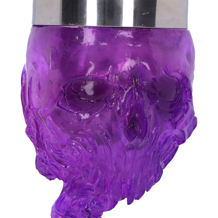 Soul Spirit Clear Purple Skull Goblet Magic 19.3cm
