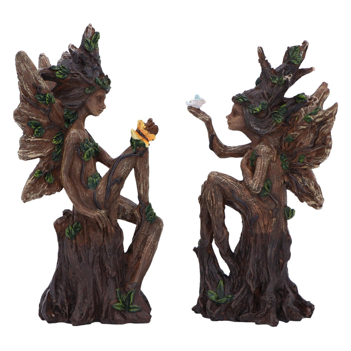 Woodland Beauty Tree Fairy Figurines set of 2 15.5cm