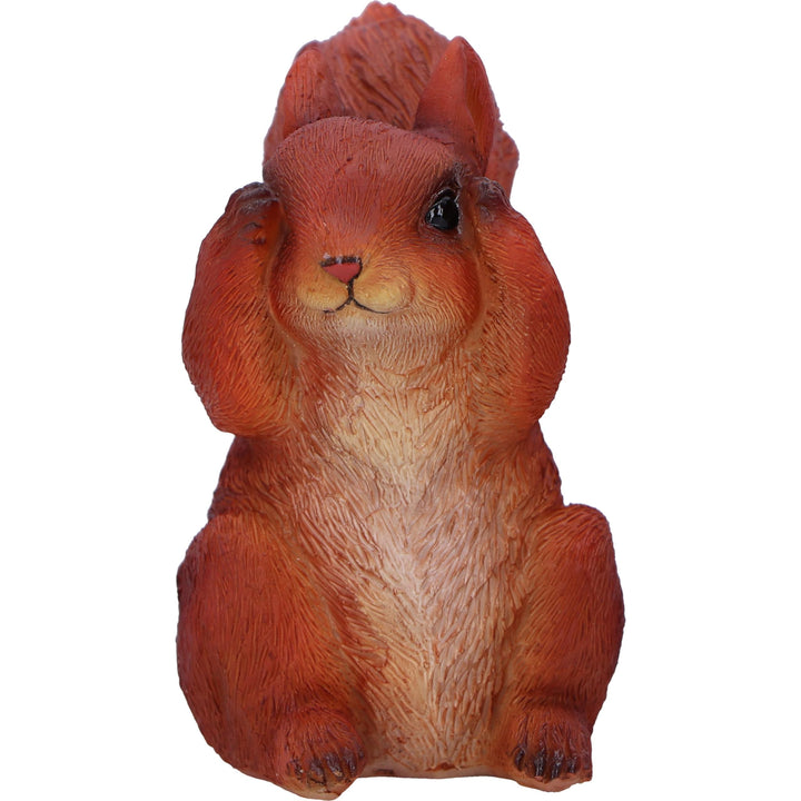 Three Wise Squirrel Figurines 9cm Squirrels