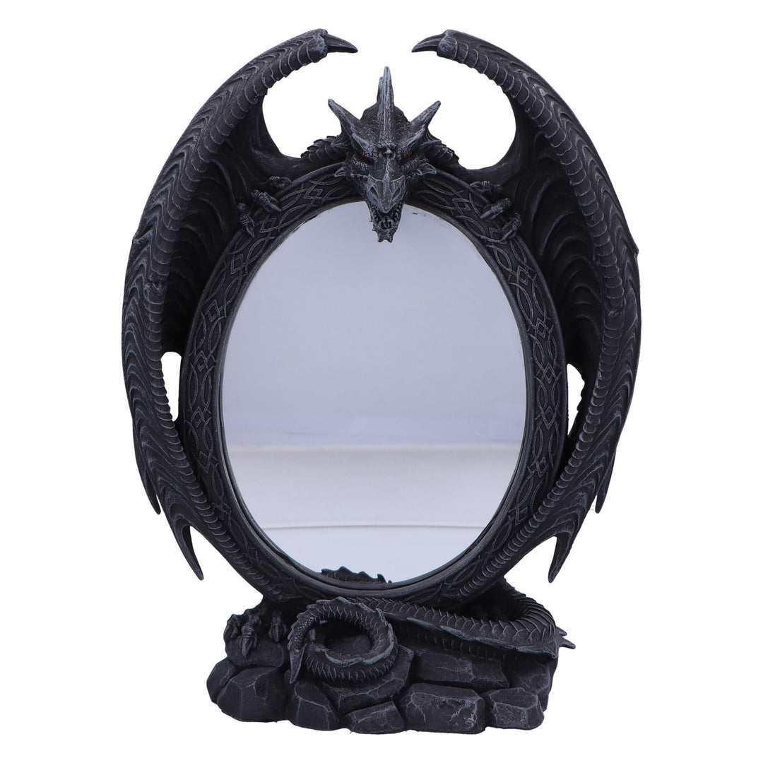 Scaled Reflection Dragon Mirror 29cm
