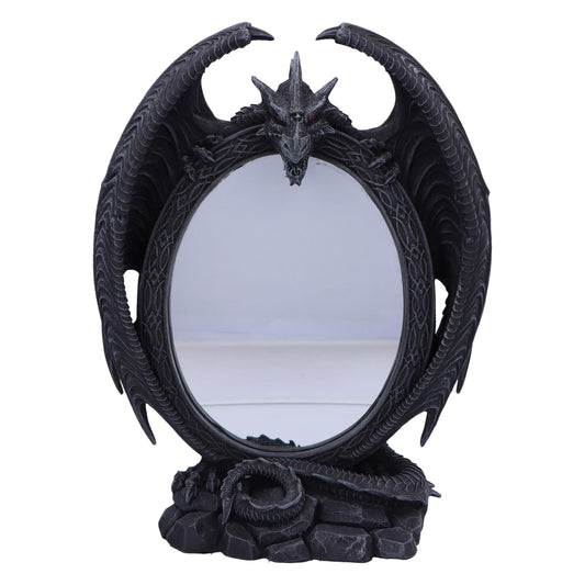 Scaled Reflection Dragon Mirror 29cm 2