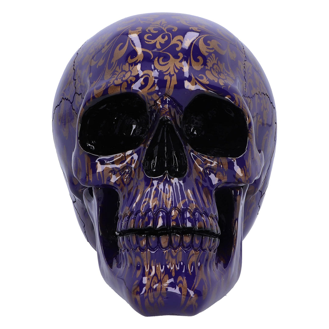 Indigo Elegance Skull 18.5cm