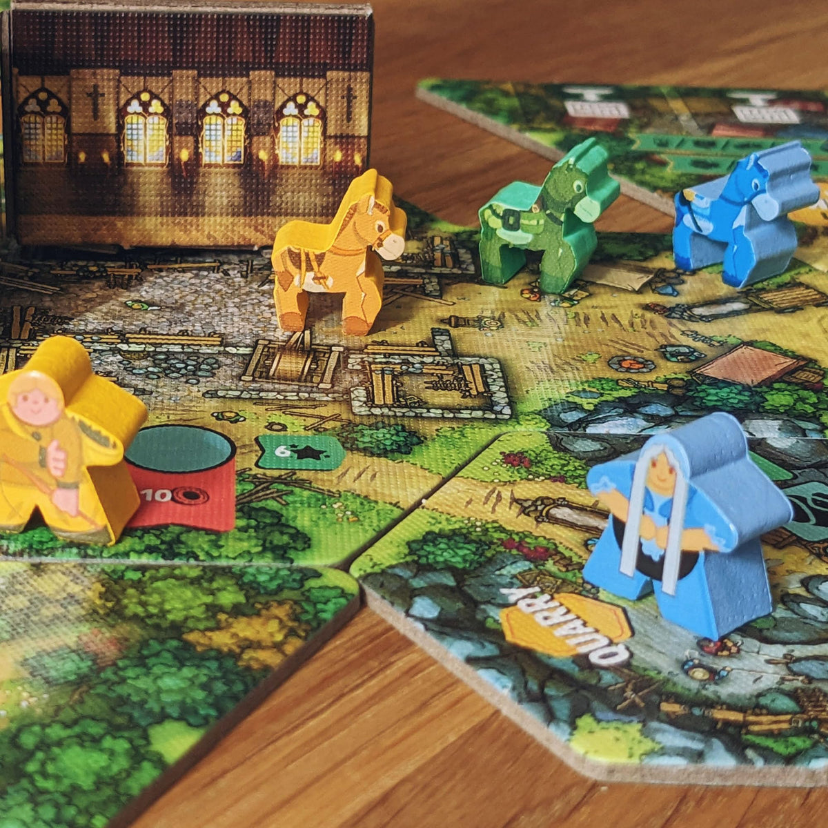 Mighty Boards: Hamlet: The Village Building Game - Competitive Tile Placement Board Game, Building Game, Ages 10+, 1-4 Players, 25 Min Per Player 5
