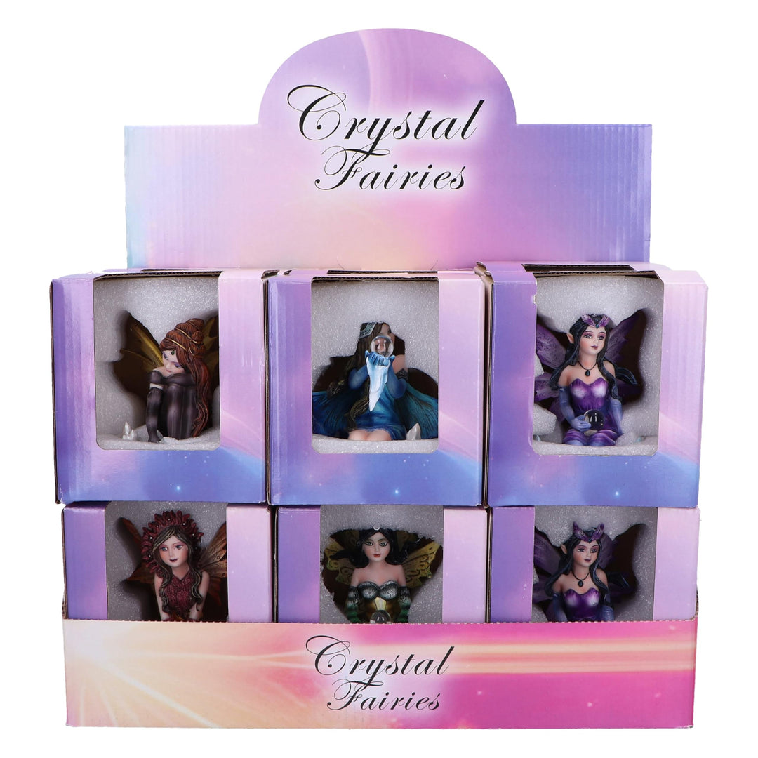 Crystal Fairy Figurines with Retail Display 12 figures of