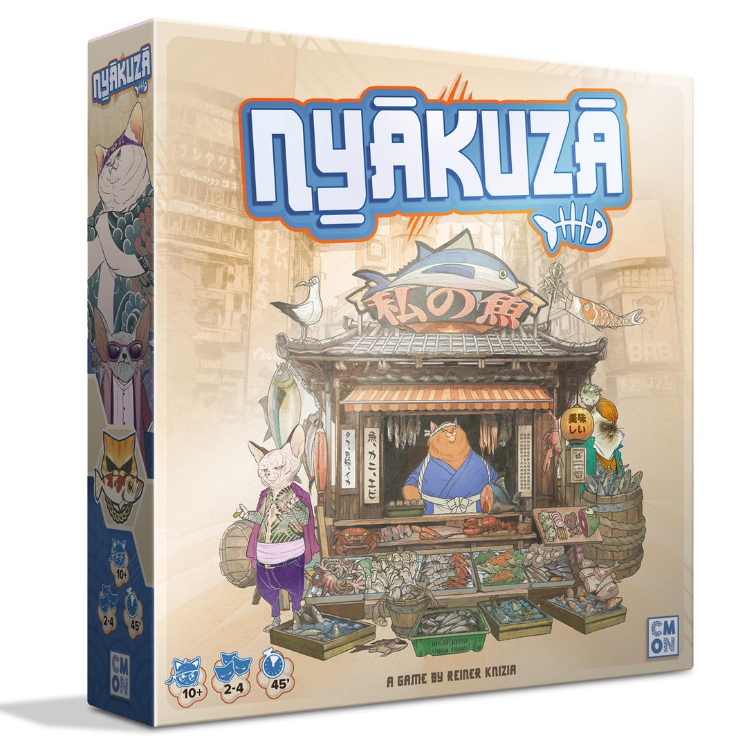 Nyakuza Board Game Build Your Clans Seafood Stall and Race to The Grand Market