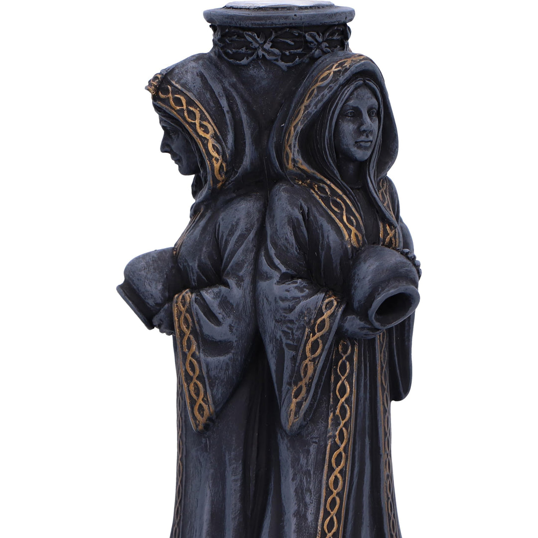 Triple Moon Goddess Backflow Incense Burner 15.5cm