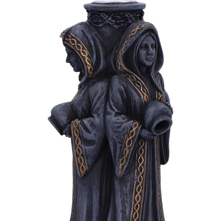 Triple Moon Goddess Backflow Incense Burner 15.5cm