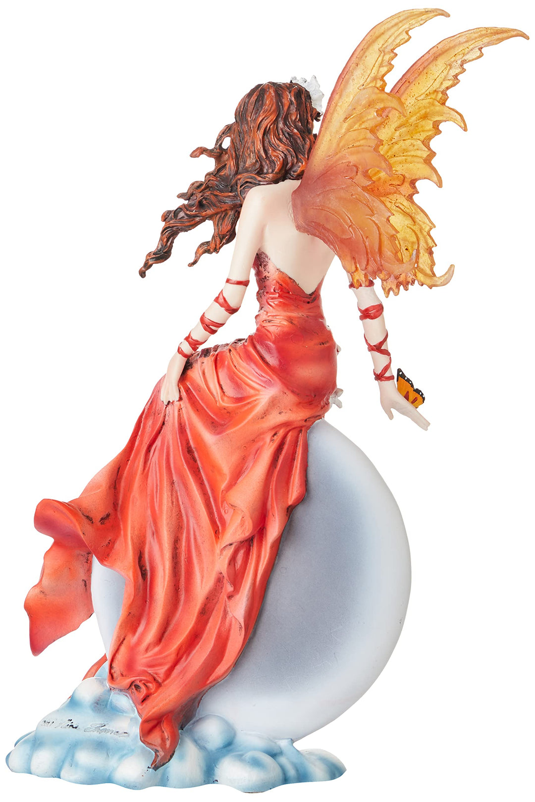 Nene Thomas Crimsonlily Red Moon Fairy and Butterfly Companion Figurine by 28.5cm