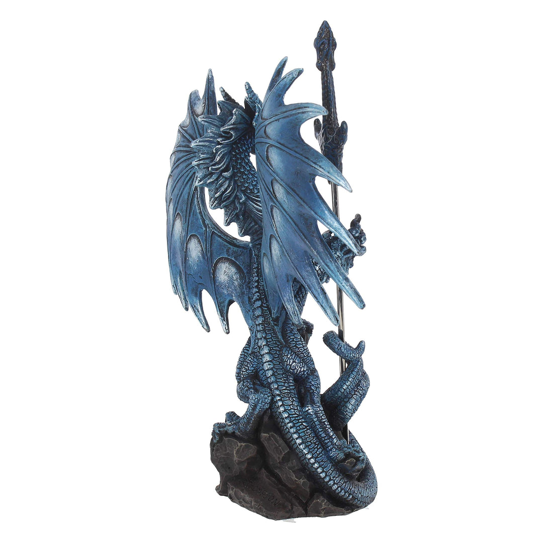Ruth Thompson Sea Blade Letter Opener Blue Dragon Figurine by 22.2cm