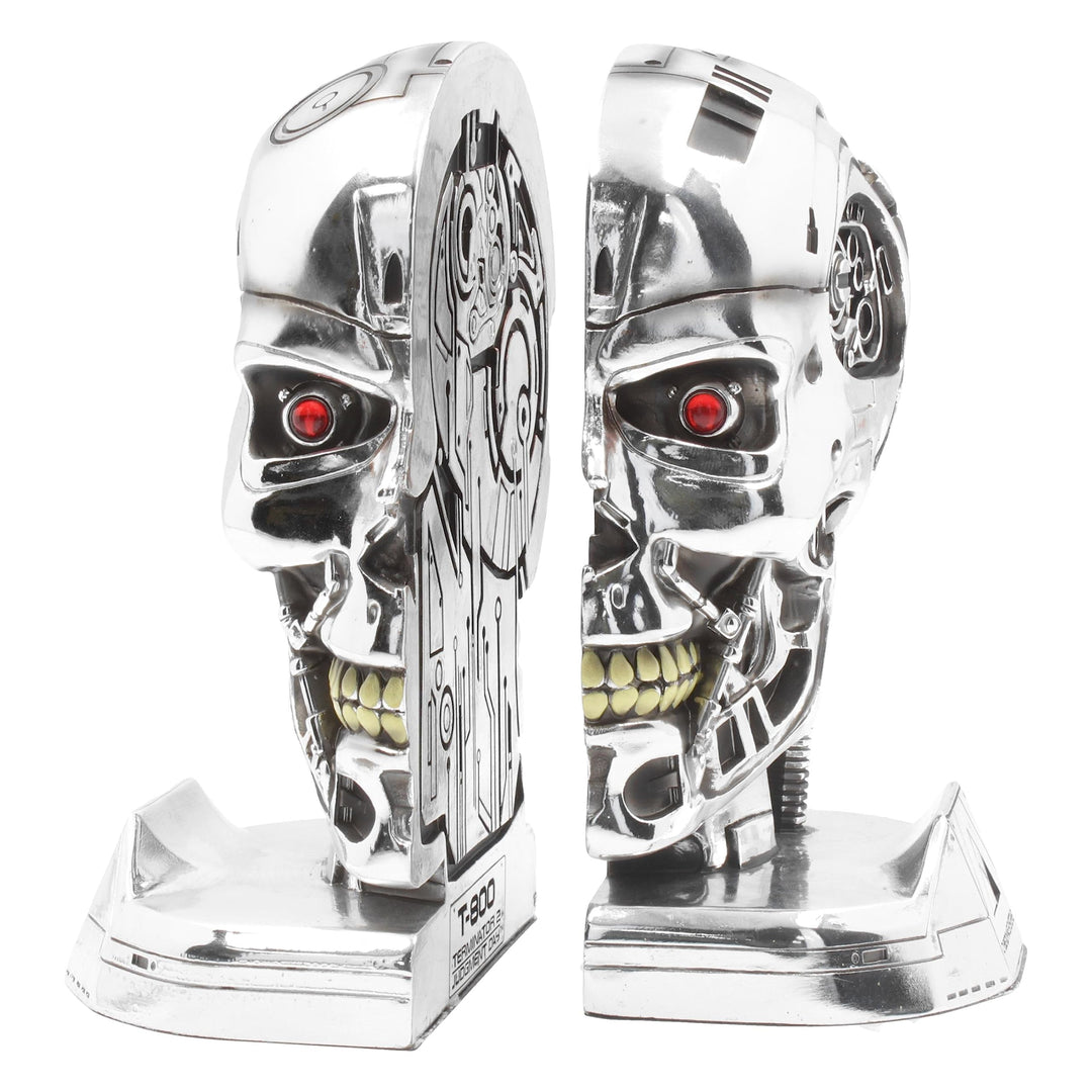 T800 Terminator 2 Judgement Day T2 Head Bookends 18.5cm