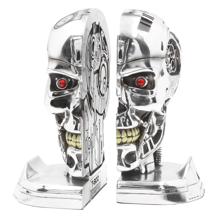 T800 Terminator 2 Judgement Day T2 Head Bookends 18.5cm