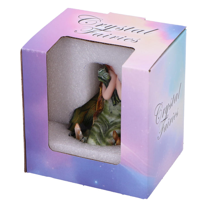 Clover Green Crystal Fairy Figurine 9cm