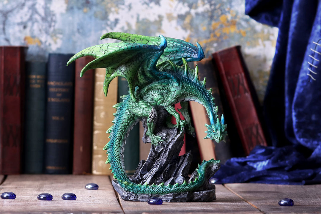 Clifftop Keeper Green Dragon Figurine 21cm