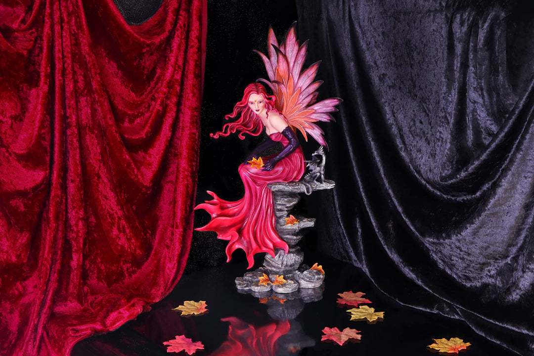 Autumn Fairy with Dragon Figurine 60cm Carreen