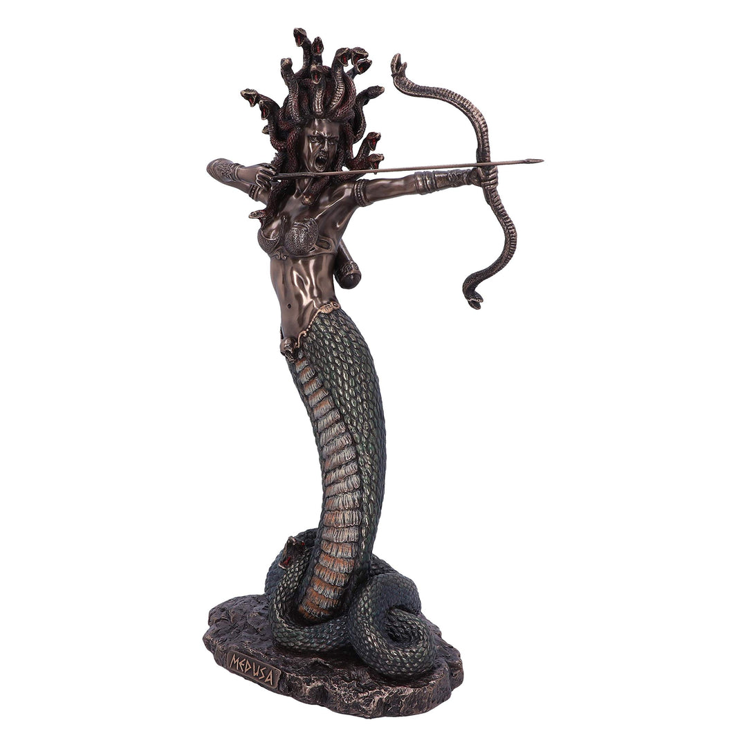 Bronze Mythological Medusas Wrath Figurine 36cm Medusa