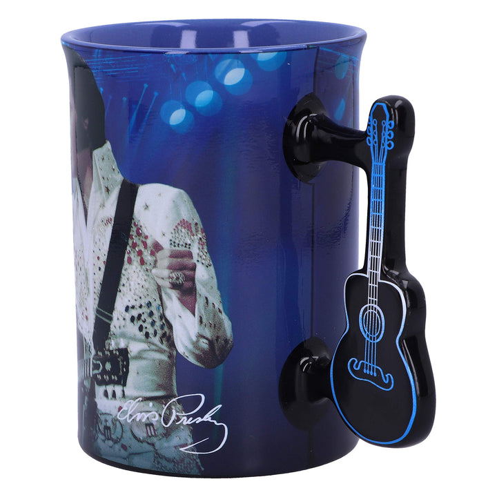 Elvis The King of Rock and Roll Blue Mug 16oz